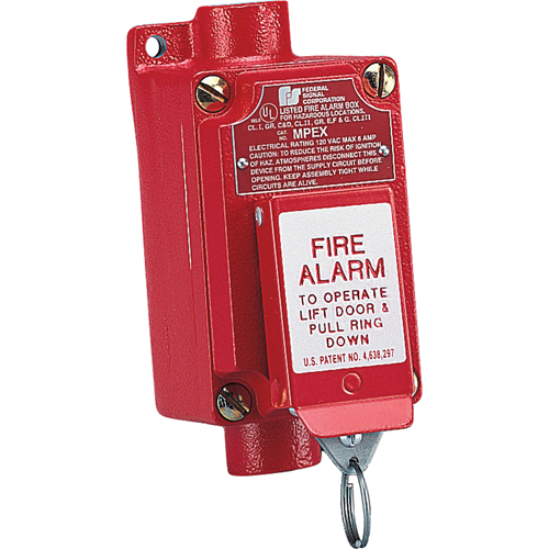 Explosion-proof Fire Alarm Pull Station (mpex) Two-step Operation Prevents Accidental Activation R.M.G. Prévention