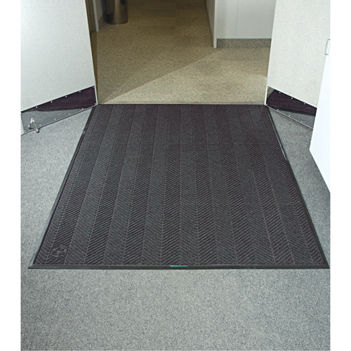 Waterhog&reg; Eco Elite Matting, Wiper/Scraper, 4' x 8' x 3/8", Grey Ash R.M.G. Prévention