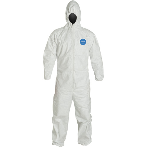 Hooded Coveralls, 4X-Large, White, Tyvek&reg; 400 R.M.G. Prévention