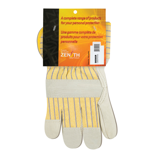 Standard-Duty Dry-Palm Fitters Gloves, Ladies, Grain Cowhide Palm, Cotton Inner Lining R.M.G. Prévention