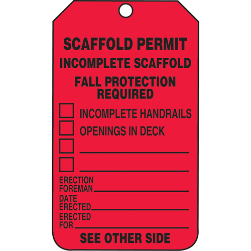 Inspection Tags, Cardstock, 3-1/8" W x 5-7/8" H, English R.M.G. Prévention