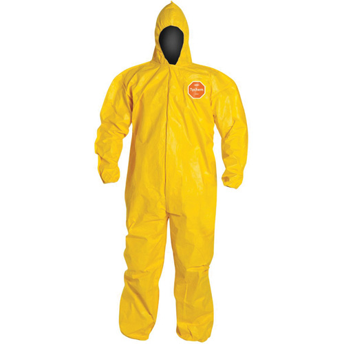 Hooded Coveralls, Tychem&reg; 2000, 3X-Large, Yellow R.M.G. Prévention