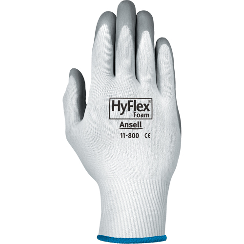 Gants Hyflex 11-800, 11/2T-Grand, R&ecirc;vetement Mousse de nitrile, Calibre 15, Enveloppe en Nylon R.M.G. Prévention