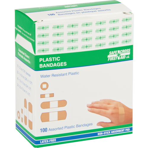 Bandages, Assorti, Plastique, St&eacute;rile R.M.G. Prévention