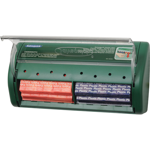 Syst&egrave;mes de distribution de bandages Salvequick (bandages compris) R.M.G. Prévention