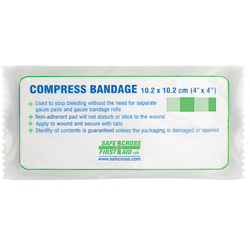 Compress (Pressure) Bandages - Sterile, 4-1/4" L x 3-1/2" W R.M.G. Prévention