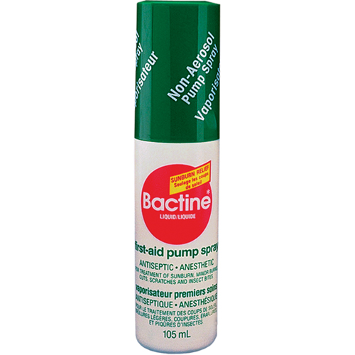Traitement de premiers soins Bactine, Liquide R.M.G. Prévention