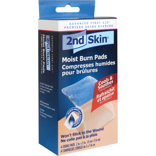 2nd Skin&reg; Moist Burn Pads, 2" x 3", Class 2 R.M.G. Prévention