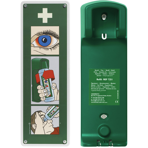 Support mural pour solution ophtalmique Cederroth R.M.G. Prévention