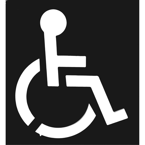 Pochoirs pour parc de stationnement, Anglais, 37" x 43" R.M.G. Prévention