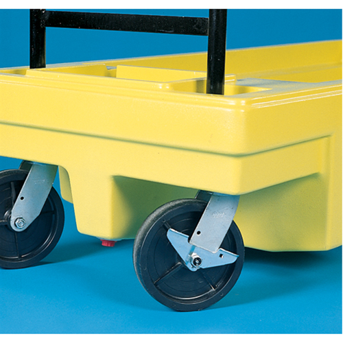 Chariots Poly-Spillcart, 66,5" lo x 29" la x 43,9" h, Cap. de d&eacute;versement 57 gal. US R.M.G. Prévention
