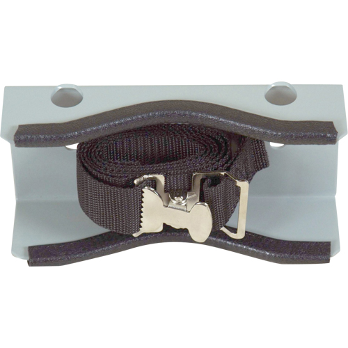 Support mural gris pour une bouteille R.M.G. Prévention