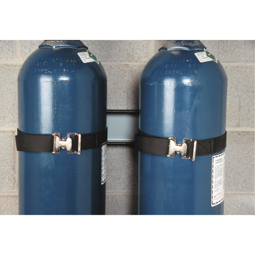 Wall Mount Double Gas Cylinder Support Bracket R.M.G. Prévention