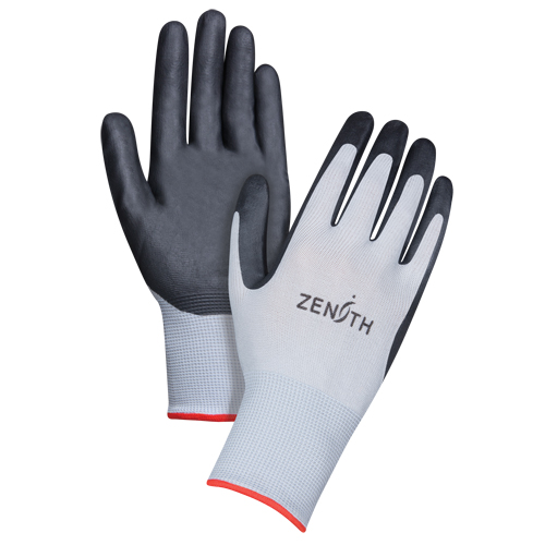 Gants l&eacute;gers enduits et respirants, 7/Petit, R&ecirc;vetement Mousse de nitrile, Calibre 13, Enveloppe en Polyester R.M.G. Prévention