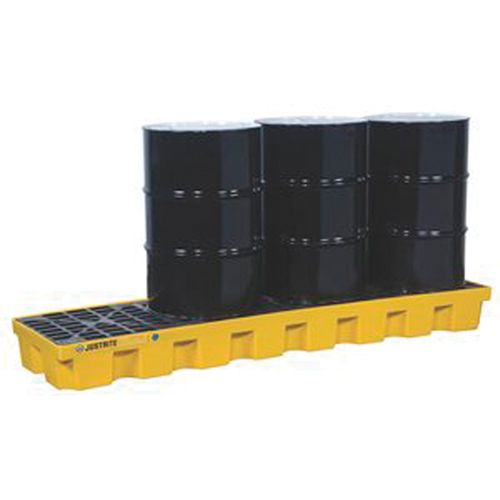 EcoPolyBlend Spill Control Pallets - Without Drain, 75 US gal. Spill Capacity, 97" x 25" x 9" R.M.G. Prévention