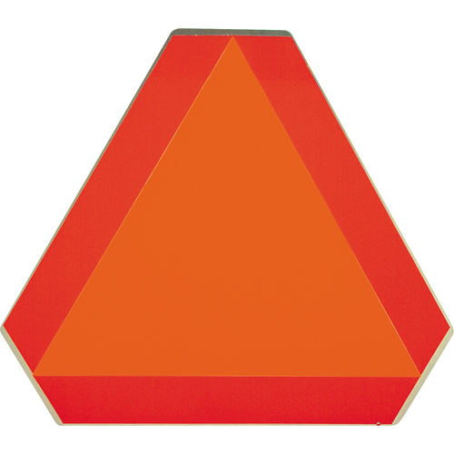 Panneaux de signalisation pour v&eacute;hicules lents, Aluminium, 16" la x 16" h R.M.G. Prévention