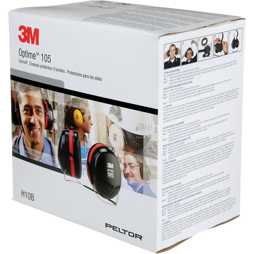 Serres-t&ecirc;tes de s&eacute;rie Peltor Optime 105, Cordon cervical, 29 NRR dB R.M.G. Prévention