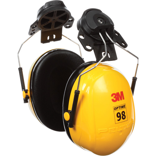 Serres-t&ecirc;tes de s&eacute;rie Peltor Optime 98, Fixation pour casque, 23 NRR dB R.M.G. Prévention