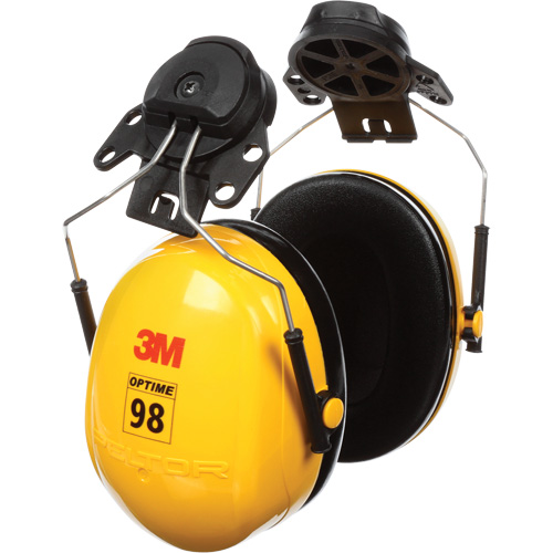 Serres-t&ecirc;tes de s&eacute;rie Peltor Optime 98, Fixation pour casque, 23 NRR dB R.M.G. Prévention