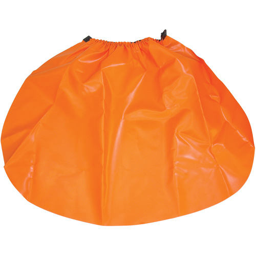 &eacute;cran anti-pluie pour casque de s&eacute;curit&eacute;, Taille unique, Orange, Nylon/PVC R.M.G. Prévention