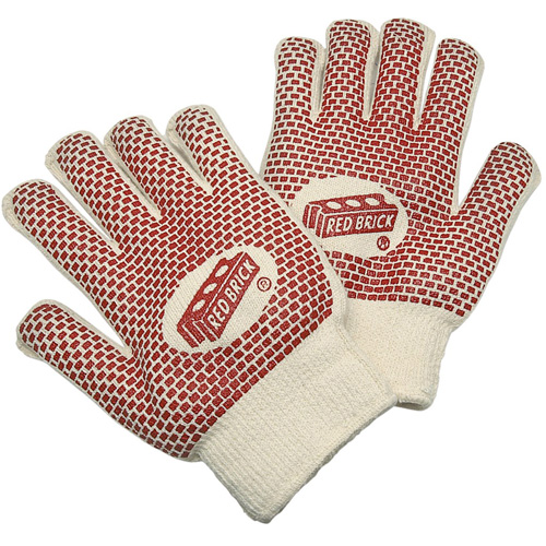 Red Brick&reg; Reversible Terrycloth Gloves, Cotton, Double Sided, 10 Gauge, Large R.M.G. Prévention