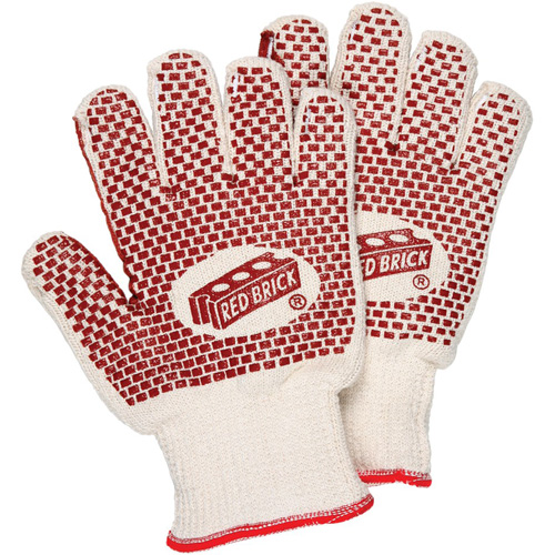 Red Brick&reg; Reversible Terrycloth Gloves, Cotton, Double Sided, 10 Gauge, Small R.M.G. Prévention