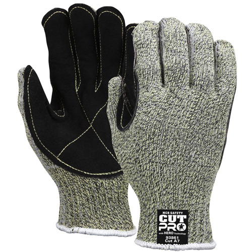 Hero Cut Resistant Gloves, Size Small/7, 7 Gauge, HDPE/Kevlar&reg;/Stainless Steel Shell, ANSI/ISEA 105 Level 4 R.M.G. Prévention