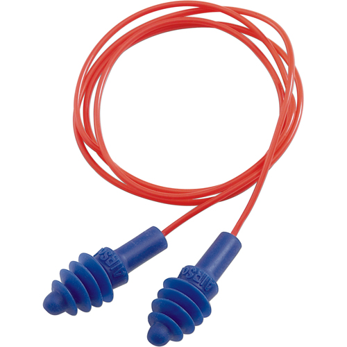 Bouchons d'oreilles Air Soft de Howard Leight, Vrac - Sac en poly, Avec cordon R.M.G. Prévention