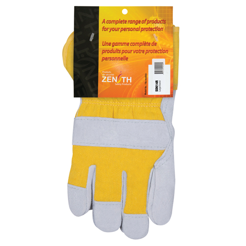Gants d'ajusteur doubl&eacute;s pour l'hiver, Grand, Paume en Cuir de vache refendu, Doublure en Boa R.M.G. Prévention