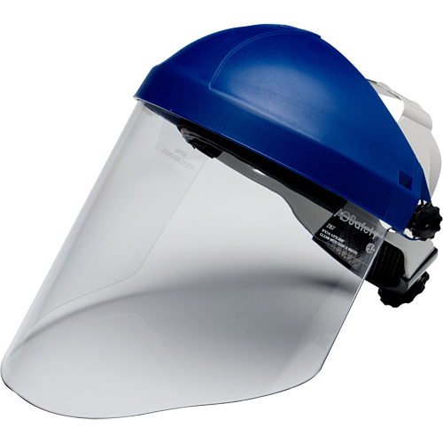 Harnais de t&ecirc;te avec visi&egrave;re, Polycarbonate, Suspension Rochet R.M.G. Prévention