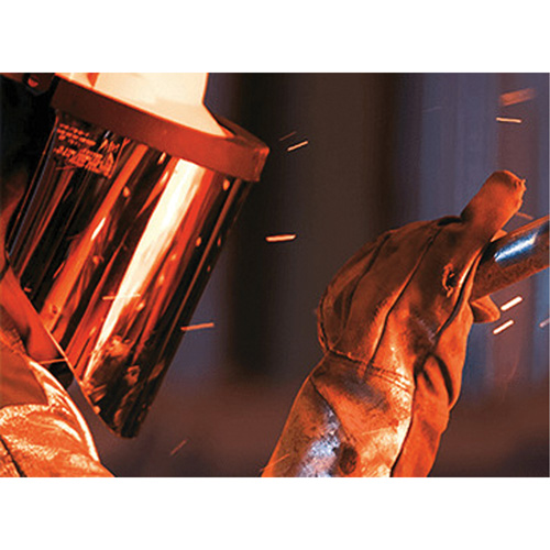 Harnais de t&ecirc;te avec visi&egrave;re, Polycarbonate, Suspension Rochet R.M.G. Prévention