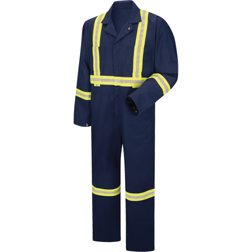 Enhanced Visibility Coveralls, Men's, Navy Blue, Size 38 R.M.G. Prévention
