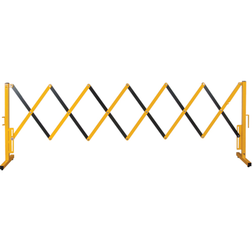 Expandable Barrier, 37" H x 11' L, Black/Yellow R.M.G. Prévention
