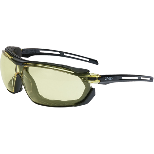 Lunettes de s&eacute;curit&eacute; &eacute;tanches Uvex Tirade, Lentille Ambr&eacute;e, Antibu&eacute;e, ANSI Z87+/R&eacute;pond ou surpasse la norme CSA Z94.3 R.M.G. Prévention