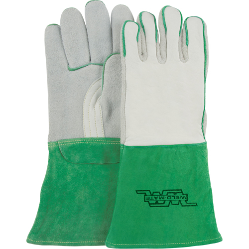 Gants de soudage robustes, Cuir de vache refendu, Taille Moyen R.M.G. Prévention