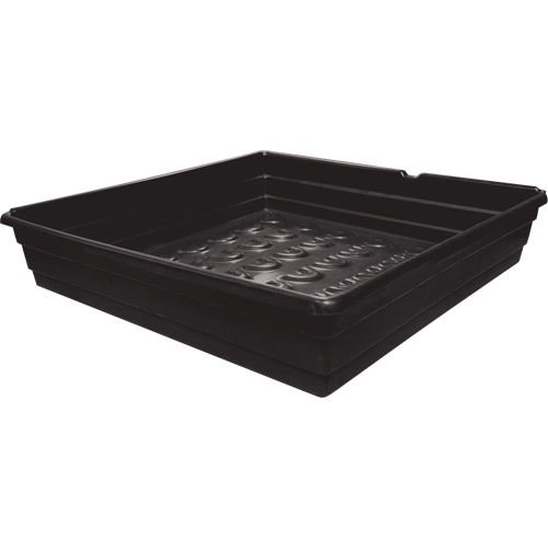 Planchers pour barils, 30,5" lo x 29,5" la x 6" h, Cap. de d&eacute;versement 17 gal. US R.M.G. Prévention