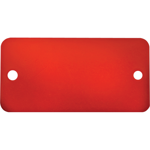 &eacute;tiquettes vierges, Aluminium, 3" la x 1" h R.M.G. Prévention