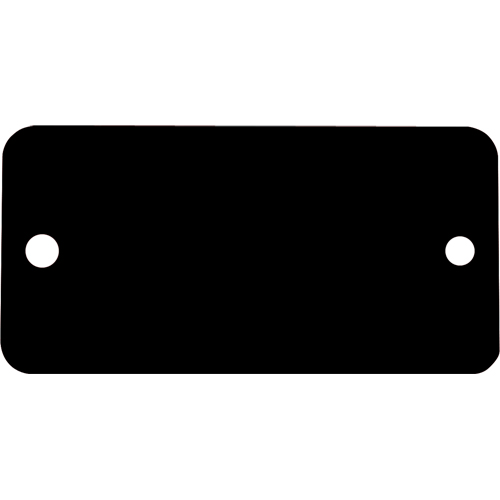 Blank Tags, Aluminum, 3" W x 1" H R.M.G. Prévention