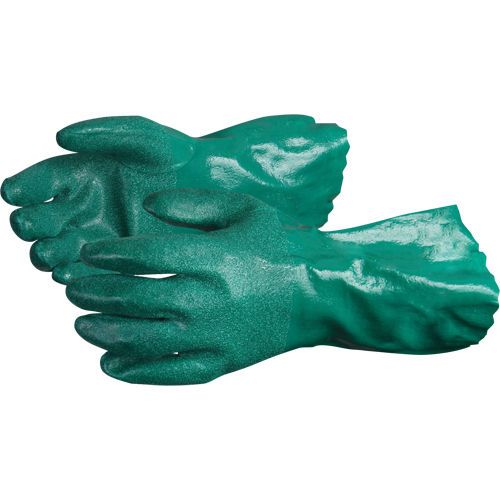 Gants Chemstop avec prise en poudre de c&eacute;ramique, Taille Moyen/8, 12" lo, Nitrile, Doublure en Jersey de coton, 40-mil R.M.G. Prévention