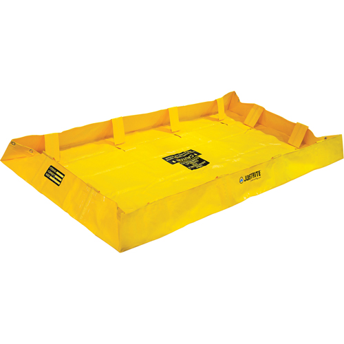 QuickBerm&reg; Lite Containment Berm, 159 gal. Capacity, 4' W x 8' L x 8" H, Snap-Up Bracket R.M.G. Prévention