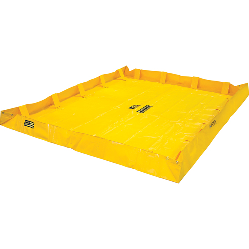 Berme de confinement Lite QuickBerm , Capacit&eacute; 318 gal. US, 8' la x 8' lo x 8" h, Support &agrave; encliqueter R.M.G. Prévention