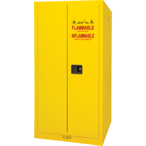 Flammable Storage Cabinet, 60 gal., 2 Door, 34" W x 65" H x 34" D R.M.G. Prévention
