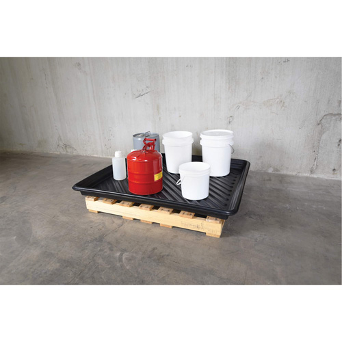 Ultra-Utility Trays&reg;, 36" L x 36" W x 4.75" H, 27 US gal. Spill Capacity R.M.G. Prévention