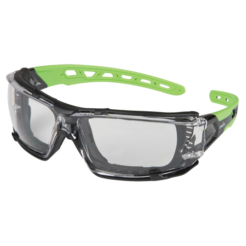 Lunettes de s&eacute;curit&eacute; s&eacute;rie Z2500 avec joint en mousse, Lentille Transparent, Anti-&eacute;gratignures, ANSI Z87+/R&eacute;pond ou surpasse la norme CSA Z94.3 R.M.G. Prévention