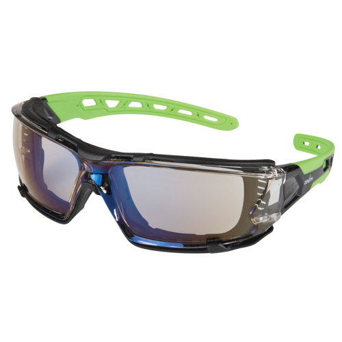 Z2500 Series Safety Glasses with Foam Gasket, Indoor/Outdoor Mirror Lens, Anti-Scratch, ANSI Z87+/Meets/Exceeds CSA Z94.3 R.M.G. Prévention