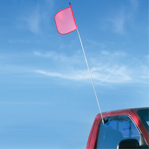 Safety Whip&reg; Light-Duty Whips, Window Mount, 5' High, Orange R.M.G. Prévention