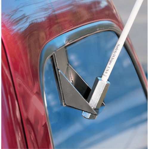 Tiges de s&eacute;curit&eacute; pour travaux l&eacute;gers Safety Whip, Fixation Fen&ecirc;tre, Hauteur 5', Orange R.M.G. Prévention