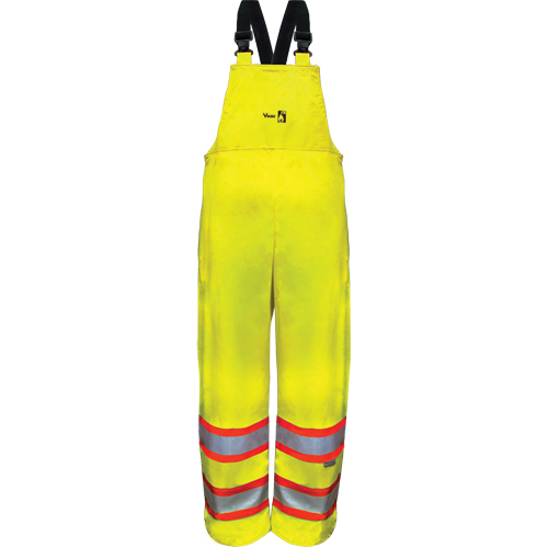 Hi-Vis FR/PU Safety Rain Bib Pants, 4X-Large R.M.G. Prévention