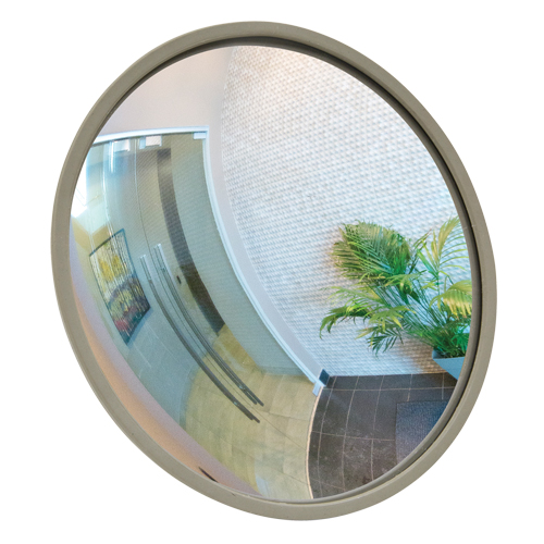 Convex Mirror with Bracket, Indoor/Outdoor, 12" Diameter R.M.G. Prévention