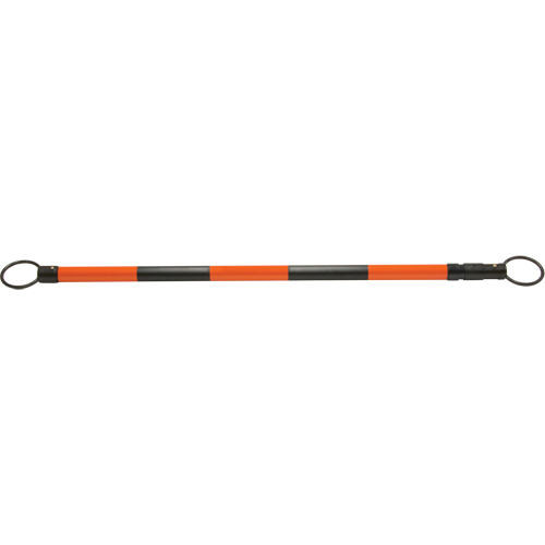 Retractable Cone Bar, 7' 5" Extended Length, Black/Orange R.M.G. Prévention
